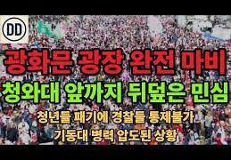한국 뉴스는 보도하지 않는 현재 진짜 민심 - 광화문 인파