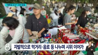 시민들 자발적 시위 이어져
